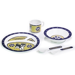 Washington Huskies - Kids 5 Pc. Dish Set 