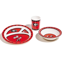 Georgia Bulldogs - Kids 3 Pc. Dish Set 