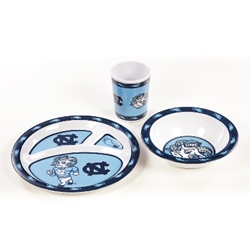 North Carolina Tar Heels - Kids 3 Pc. Dish Set 