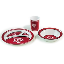 Texas A&M Aggies - Kids 3 Pc. Dish Set 