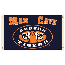 Auburn Tigers - Man Cave 3 Ft. X 5 Ft. Flag W/ 4 Grommets 