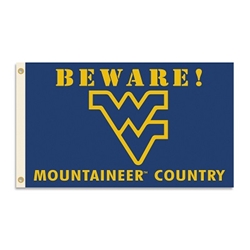 West Virginia Mountaineers - 3 Ft. X 5 Ft. Flag W/Grommets - Country 