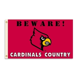 Louisville Cardinals - 3 Ft. X 5 Ft. Flag W/Grommets - Country 