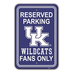 Kentucky Wildcats - 12" X 18" Plastic Parking Sign 