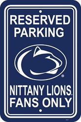 Penn State Nittany Lions - 12" X 18" Plastic Parking Sign 