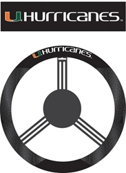 Miami Hurricanes - Poly-Suede Steering Wheel Cover 