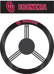 Oklahoma Sooners - Poly-Suede Steering Wheel Cover 