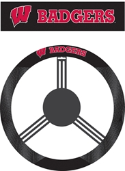 Wisconsin Badgers - Poly-Suede Steering Wheel Cover 