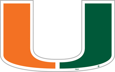 Miami Hurricanes - Vinyl Magnet 