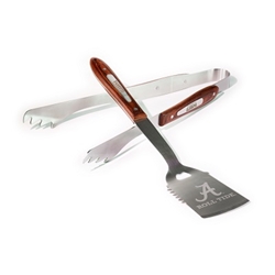 Alabama Crimson Tide - BBQ Master 2 Piece Wood Handle BBQ Set 