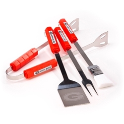 Georgia Bulldogs - 4 Pc Bbq Set 