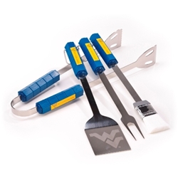 West Virginia Mountaineers - 4 Pc Bbq Set 