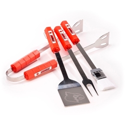 Louisville Cardinals - 4 Pc Bbq Set 