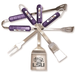 LSU Tigers - 4 Pc Bbq Set 