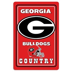 Georgia Bulldogs - Metal Sign 12" x 18" 