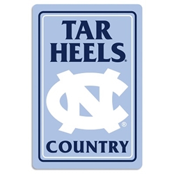 North Carolina Tar Heels - Metal Sign 12" x 18" 