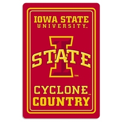 Iowa State Cyclones - Metal Sign 12" x 18" 