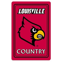 Louisville Cardinals - Metal Sign 12" x 18" 