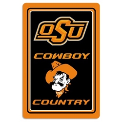 Oklahoma State Cowboys - Metal Sign 12" x 18" 