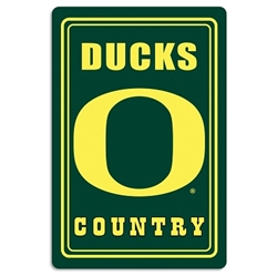 Oregon Ducks - Metal Sign 12" x 18" 