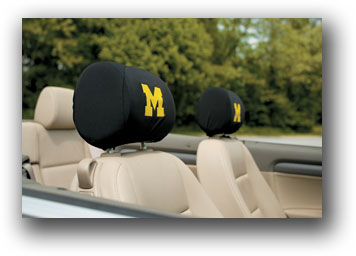 Michigan Wolverines - Headrest Covers Set Of 2 