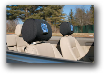 North Carolina Tar Heels - Headrest Covers Set Of 2 