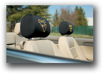 West Virginia Mountaineers - Headrest Covers Set Of 2 