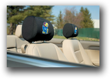 Kansas Jayhawks - Headrest Covers Set Of 2 