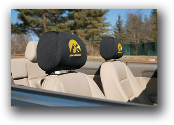 Iowa Hawkeyes   - Headrest Covers Set Of 2 