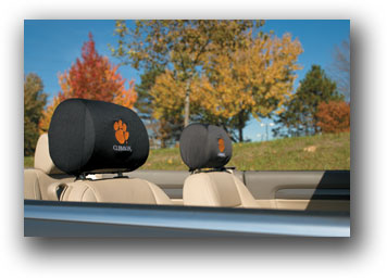 Clemson Tigers - Headrest Covers Set Of 2 