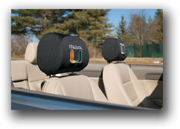 Miami Hurricanes - Headrest Covers Set Of 2 