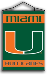 Miami Hurricanes - Indoor Banner Scroll 