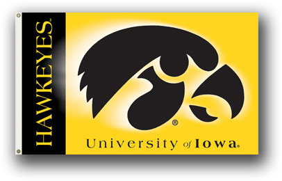 Iowa Hawkeyes   - 2-Sided 3 Ft. X 5 Ft. Flag W/Grommets 