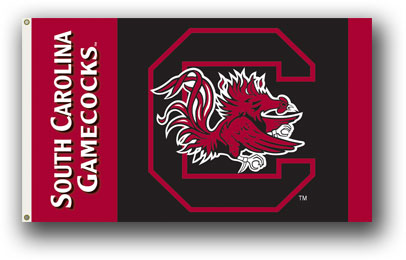 South Carolina Gamecocks - 2-Sided 3 Ft. X 5 Ft. Flag W/Grommets 