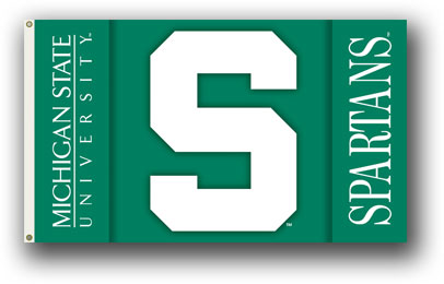 Michigan State Spartans - 2-Sided 3 Ft. X 5 Ft. Flag W/Grommets 