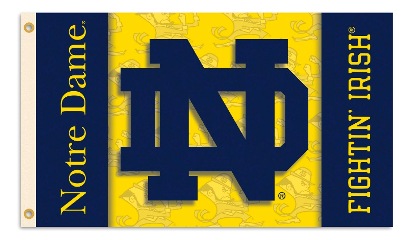 Notre Dame Fighting Irish - 2-Sided 3 Ft. X 5 Ft. Flag W/Grommets 