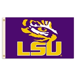 LSU Tigers - 2-Sided 3 Ft. X 5 Ft. Flag W/Grommets 