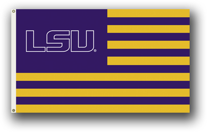 LSU Tigers - 3 Ft. X 5 Ft. Flag W/Grommets 