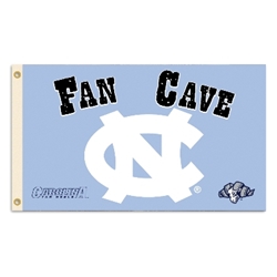 North Carolina Tar Heels - Man Cave 3 Ft. X 5 Ft. Flag W/ 4 Grommets 