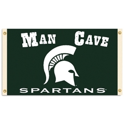 Michigan State Spartans - Man Cave 3 Ft. X 5 Ft. Flag W/ 4 Grommets 