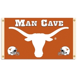 Texas Longhorns - Man Cave 3 Ft. X 5 Ft. Flag W/ 4 Grommets 