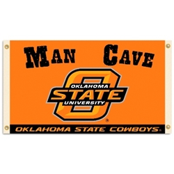 Oklahoma State Cowboys - Man Cave 3 Ft. X 5 Ft. Flag W/ 4 Grommets 