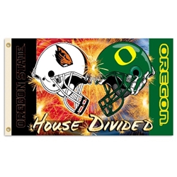 Oregon - Oregon State - 3 Ft. X 5 Ft. Flag W/Grommets - Rivalry House Divided 